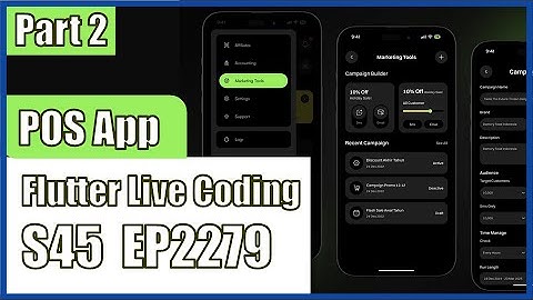 [Flutter] Flutter Live Coding EP2279 (POS App UI Part 2)