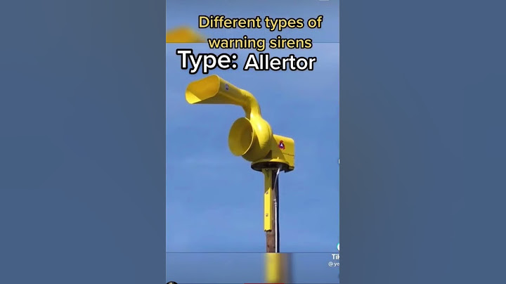 Warning sirens