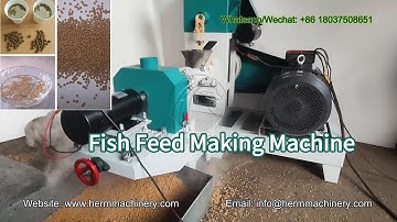 Floating Fish Feed Peller Extruder Works - Herm Machinery #fishfeedmachine #fishfeedmakingmachine