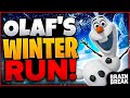 Olafs winter run  a winter brain break activity  christmas games for kids  gonoodle games