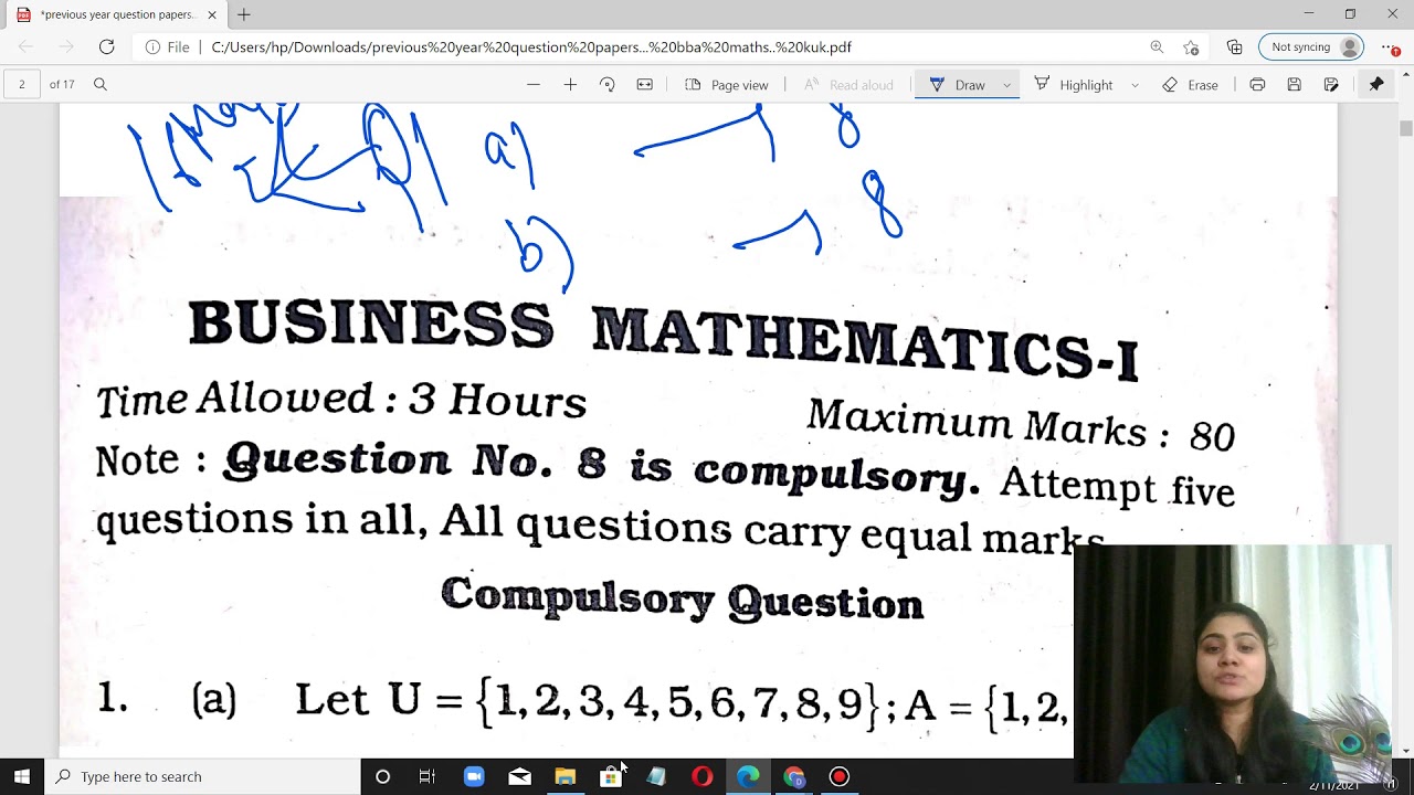 How to attempt 75% paper | K.U.K University Paper Guidelines | Maths BBA