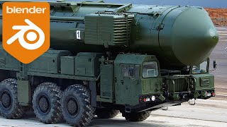 Modeling a Nuclear Missile Truck in Blender to celebrate WW3