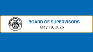 May 19, 2026 Eau Claire County Board of Supervisors Meeting