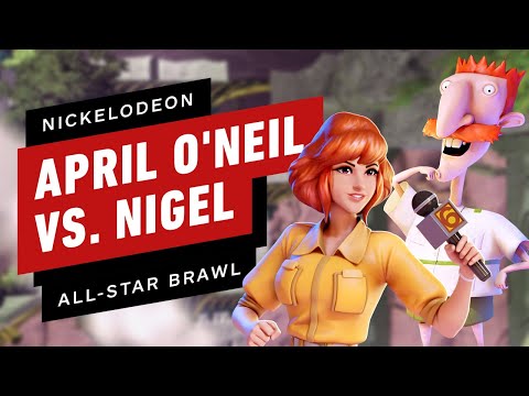 Nickelodeon All-Star Brawl: April vs. Nigel Gameplay
