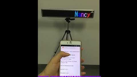 Bluetooth App P4.75-16x128RGB(635x105x20MM) Full Color LED Display with Tripod Brackets for Shope
