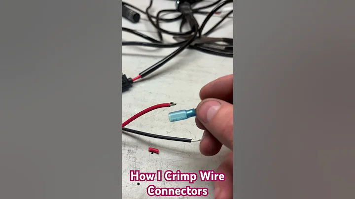 How I crimp My Wire Connectors #automotive #electrical
