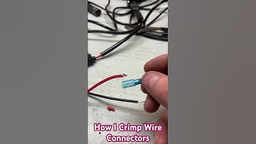 How I crimp My Wire Connectors #automotive #electrical