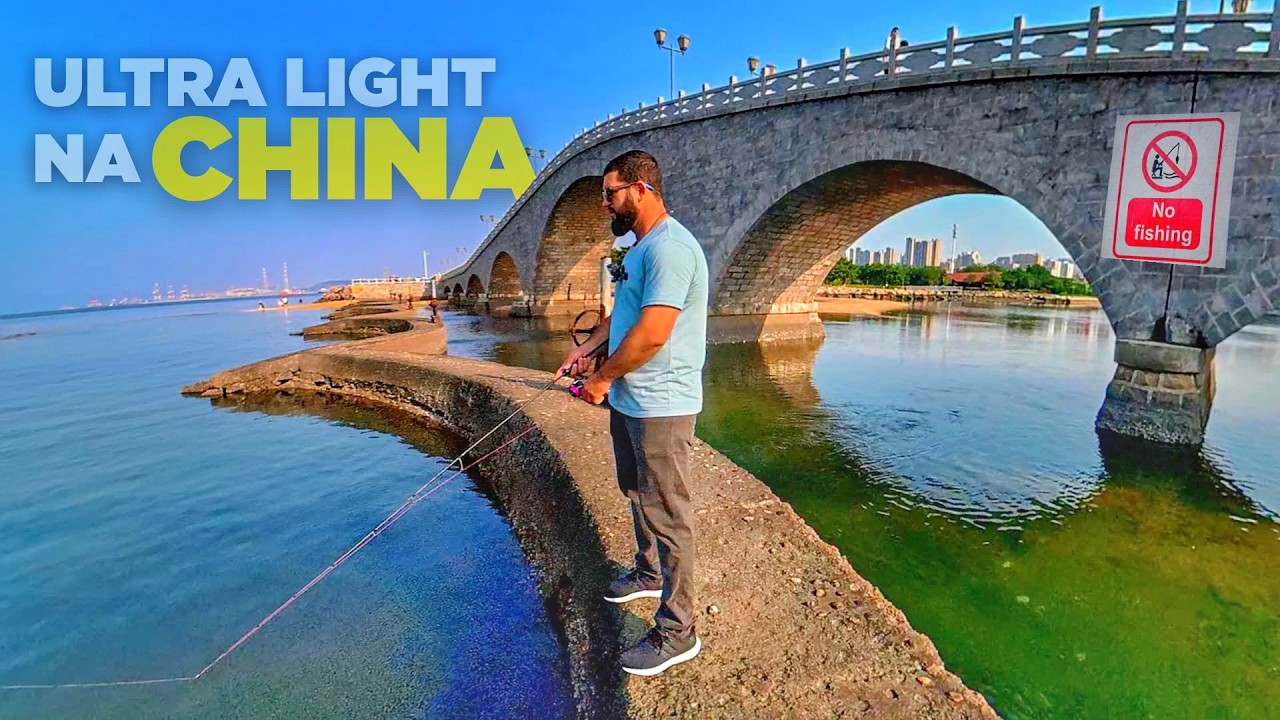 Pesquei Debaixo da Ponte em LOCAL PROIBIDO na CHINA!