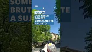 Policía usa taser para detener a sujeto armado que apuñaló a dos hombres #shorts