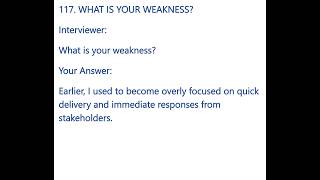 What Is Your Weakness? | {BA Interview 117}