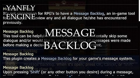 YEP.167 - Message Backlog - RPG Maker MV