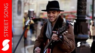 The Beatles - Come Together (cover) - performed by Dear Audrey - AWESOME Street Performer