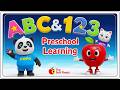 Preschool Learning activities for 3 year olds at home | Learn ABC Phonics Shapes Numbers Colors 🌈