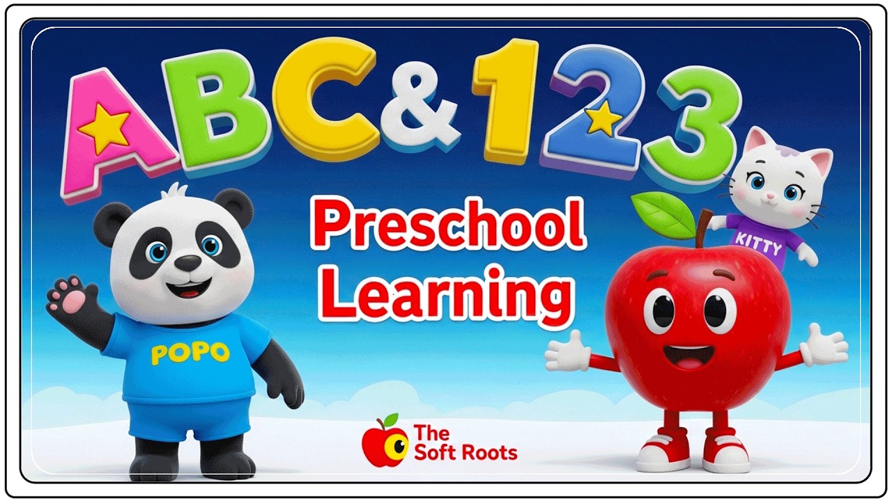 Preschool Learning activities for 3 year olds at home | Learn ABC Phonics Shapes Numbers Colors 🌈 thumbnail
