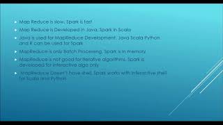 Difference Between Map Reduce & Spark