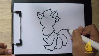 Featured image of post Nine Tailed Fox Sketch Kitsune fox yokai youkai japanese asian folklore fantasy myth ninetails nine tailed sketch pencil drawing