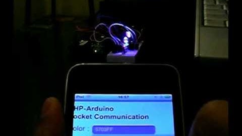 iPod controls Arduino via PHP