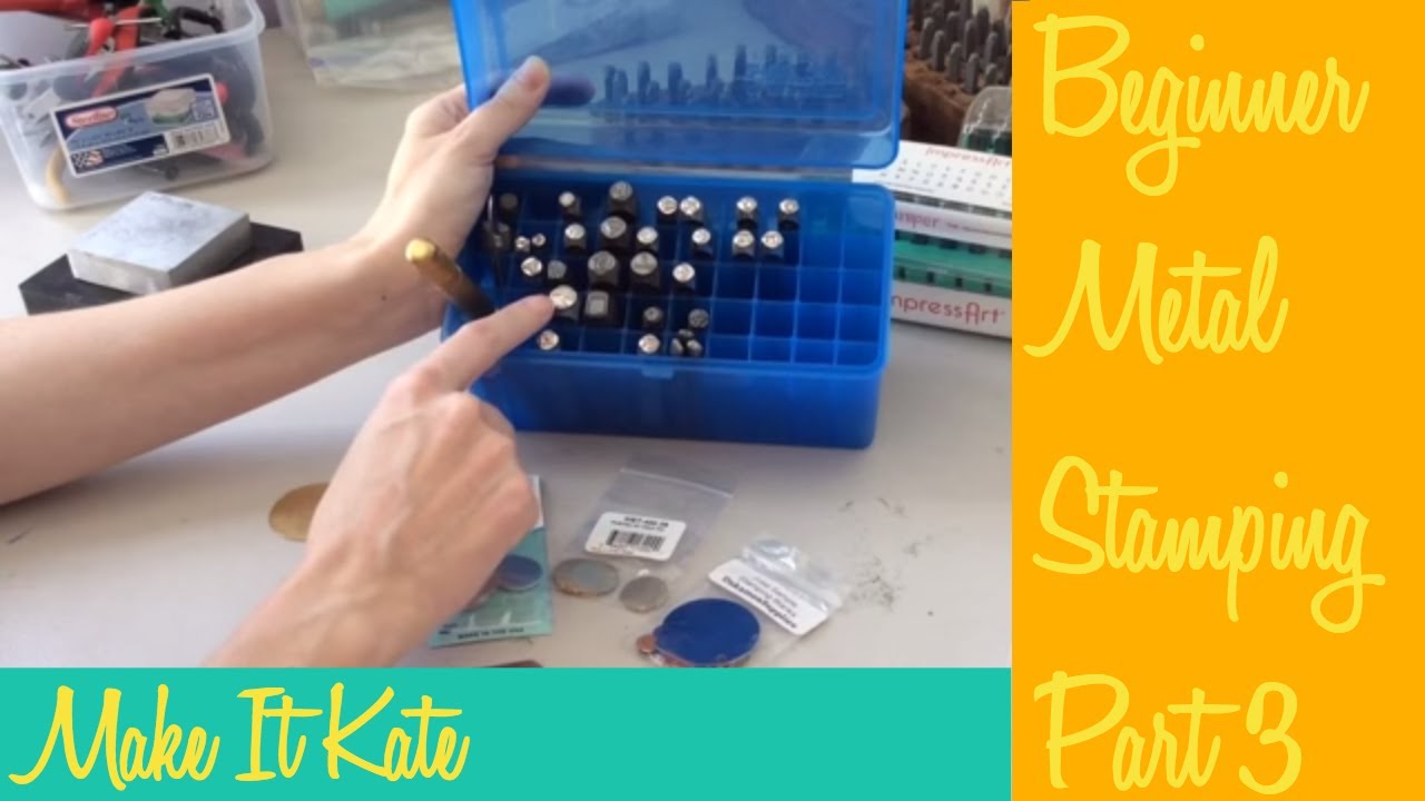 Beginner Metal Stamping Advice for Beginners (Pt 3 Supplies) YouTube