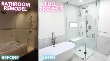 Master Bathroom Renovation - How To - Timelapse