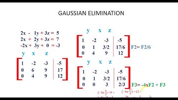 MATRICES: SYSTEMS OF LINEAR EQUATIONS AND EIGENVALUES OR EIGENVECTORS