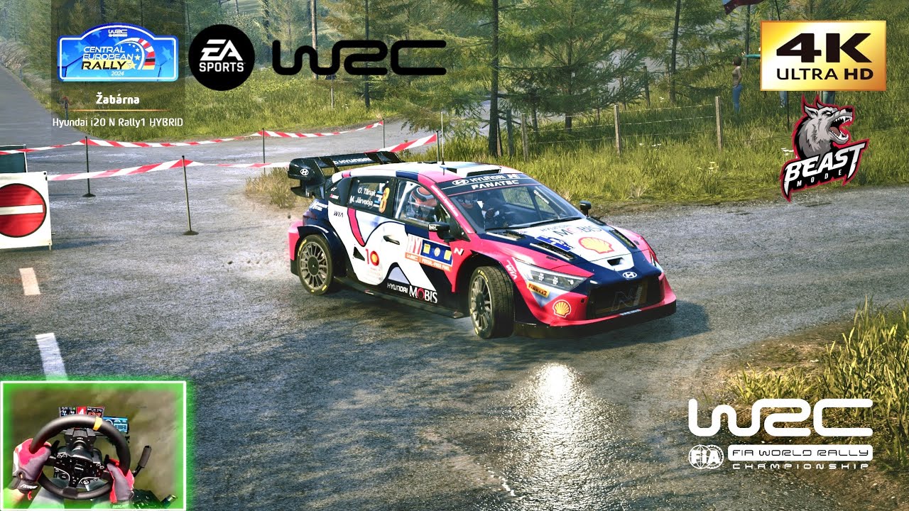 WORLD TOP 69 - EA SPORTS WRC 2024 | Zabárna Europe Hyundai i20 N Hybrid | Moza R9v2 Gameplay