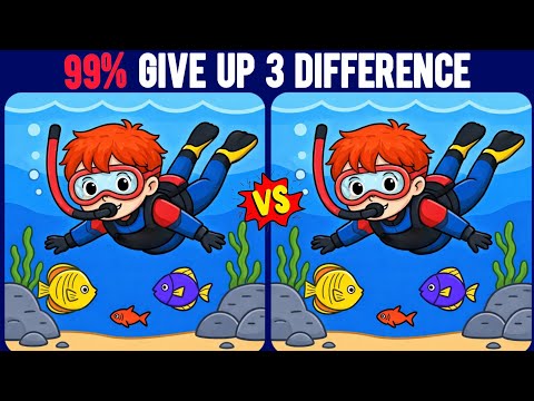 Can You Beat All 5 Levels? Find 3 Differences Challenge | 99% Fail 😳