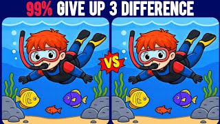 Can You Beat All 5 Levels? Find 3 Differences Challenge | 99% Fail 😳