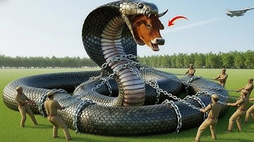 Brave Heroes Save Helpless Calf from GIANT Python