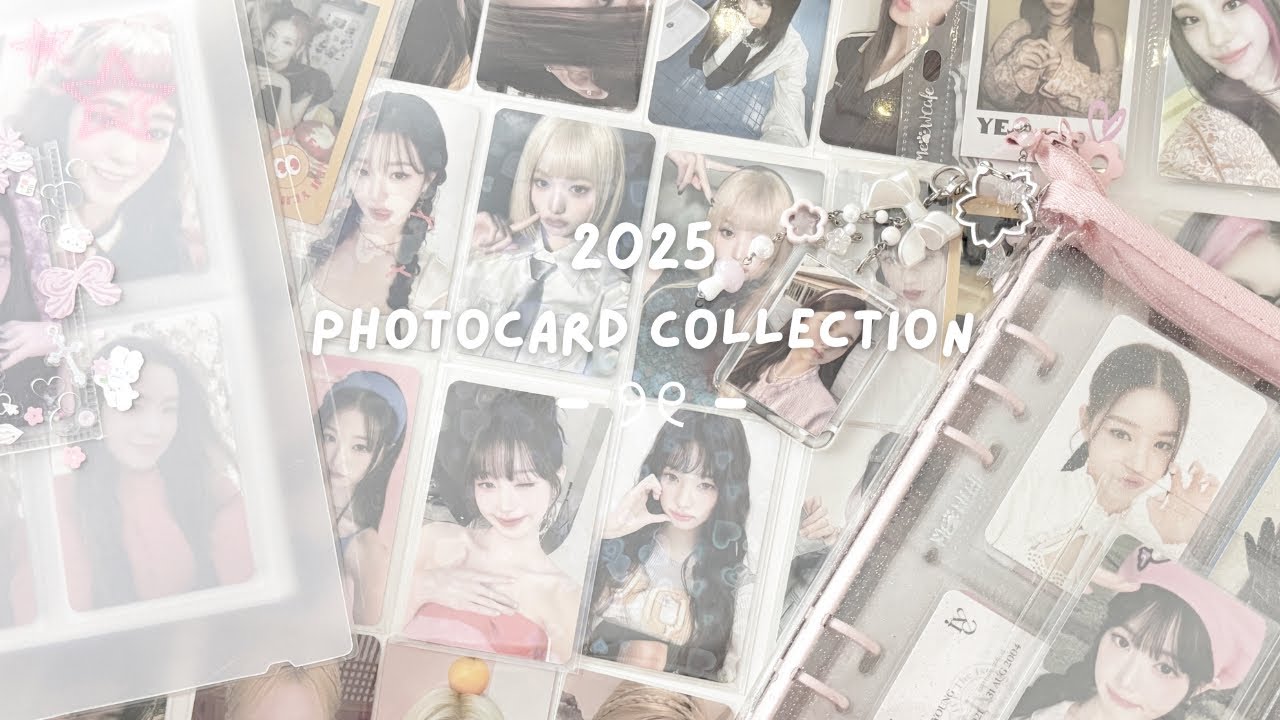 Моя коллекция фотокарточек 2025 года в стиле kpop | 18 папок и коллекционных книг (aespa, itzy, i...