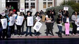 San Leandro Students Against Budget Cuts Rally
