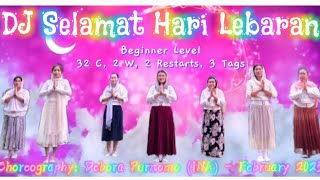DJ Selamat Hari Lebaran | Line Dance | Choreography: Debora Purnomo (INA) - Februari 2025 | Beginner