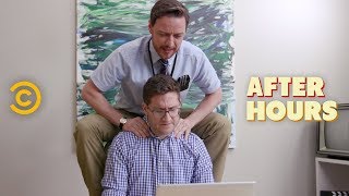 Office Erotic Asphyxiation with James McAvoy - After Hours with Josh Horowitz