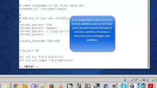 Instalación y configuración de un proxy squid en fedora