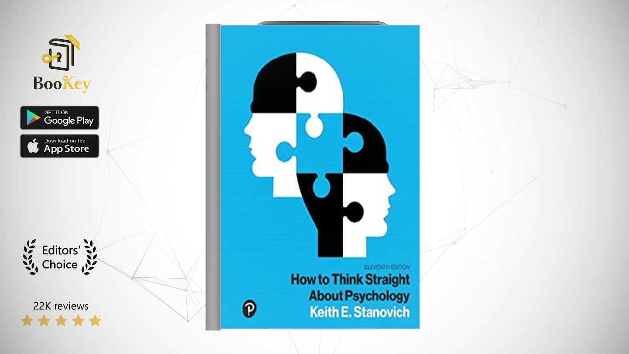 How To Think Straight About Psychology  Book Summary By Keith E. Stanovich  Say No To