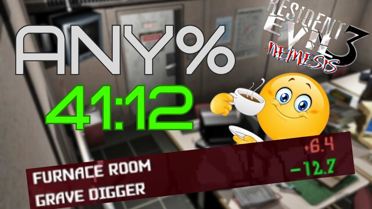Any% за 41:12 — Resident Evil 3 OG