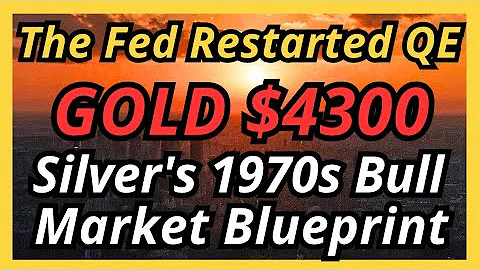 The Fed Quietly Resumes QE — Gold Near $4,300 as Silver Leads the Reset