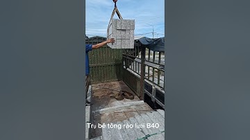 Trụ bê tông đúc sẵn rào lưới B40