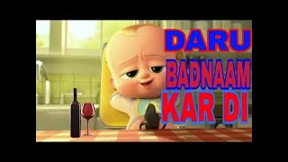 Daru Badnaam  Kamal Kahlon & Param  Official Animated Video  Pratik Studio Latest Punjabi Songs