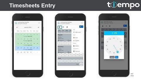 Tiempo demo: A web-based timesheet app for your employees and supervisors