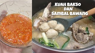 ULTIMATE SAVORY MEATBALL SOUP RECIPE WITH FRESH SPICY SAMBAL