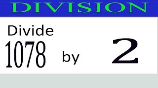 Divide     1078      by     2