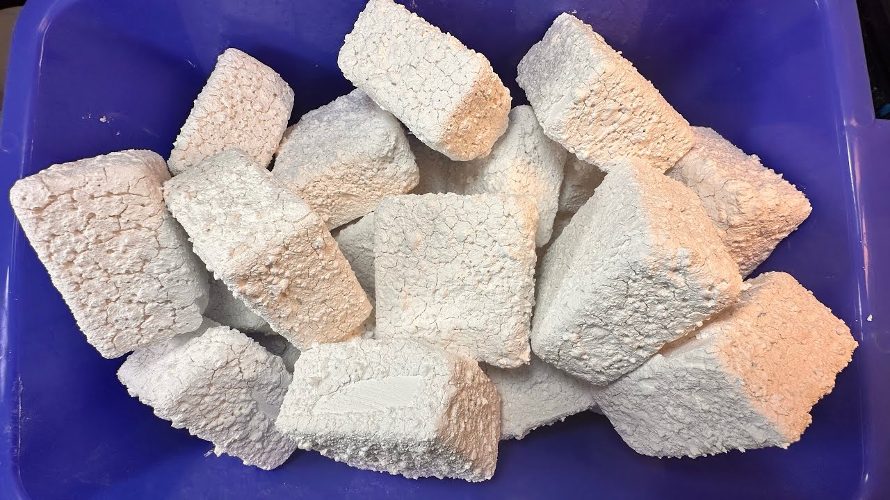 White Buttery F1 Pasted Blocks | Restocked New F1 Chalk | Oddly Satisfying  