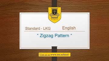 LKG English Zigzag Pattern
