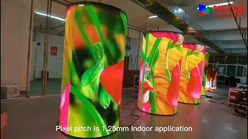 VSTAR P1.25mm Indoor Flexible led screen for airport