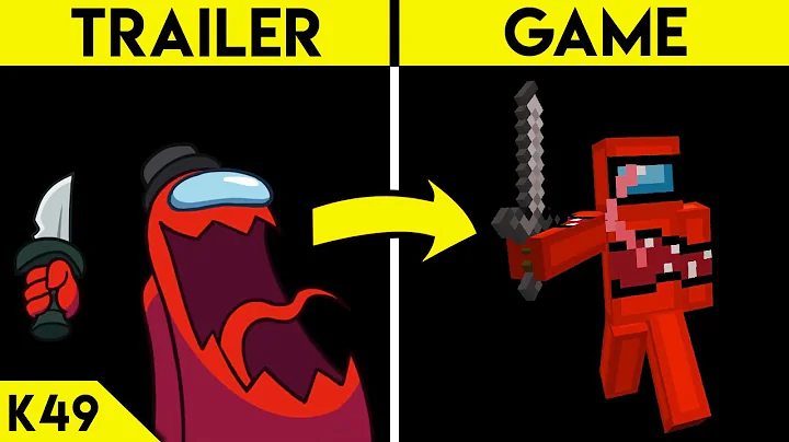 Among Us Hide n Seek Trailer vs Recreated Trailer in Minecraft