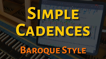 Simple Cadence Counterpoint Exercise! #Partimento #Counterpoint #Harmony