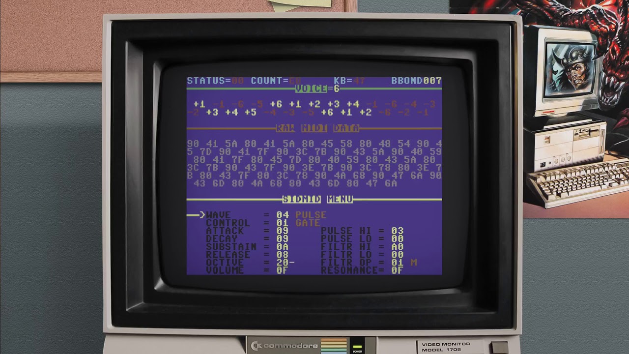 SIDMID (SID Audio via MIDI) - MiSTer FPGA - C64 Core - YouTube