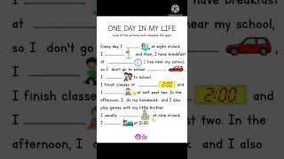 Daily Routine | A Day in my life #worksheets