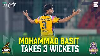 Mohammad Basit 3 Wicket Spell | Peshawar Zalmi vs Quetta Gladiators | Match 23 | HBL PSL 11 | MZB1T