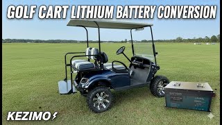 Kezimo Lithium Golf Cart Battery Review & Intall | Ezgo TXT Golf Cart